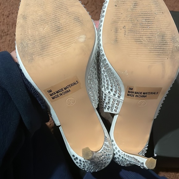 Fashion nova bedazzled heels worn once - Picture 3 of 6